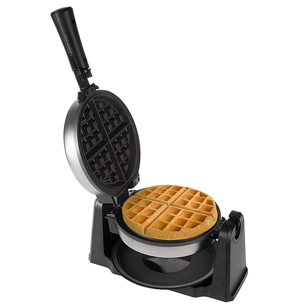 Black & Decker - Rotary Belgian Waffle Maker - Silver